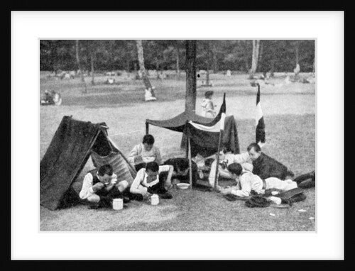 Boys camping, Berlin, Germany by Anonymous