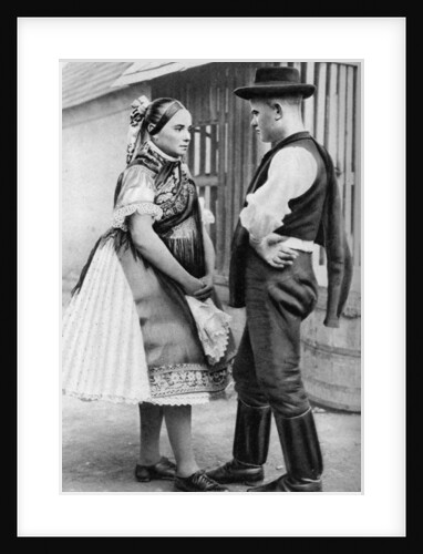 A young Slovak couple, Hungary by AW Cutler