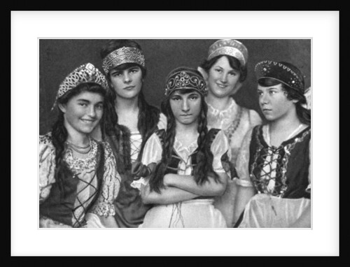 Traditional costumes worn by Hungarian women, Hungary by Anonymous