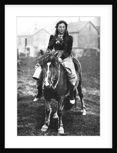 A milkmaid on her morning round, Iceland by Anonymous