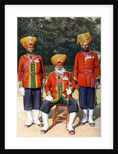 Officers of the 15th Ludhiana Sikks, Indian army, India by Bourne & Shepherd