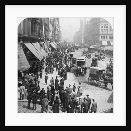 A street scene in Chicago, Illinois, USA by Underwood & Underwood