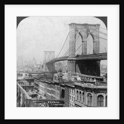 Brooklyn Bridge, New York, USA by Underwood & Underwood