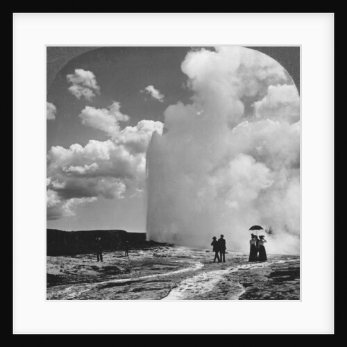 Old Faithful geyser, Yellowstone National Park, USA by Underwood & Underwood