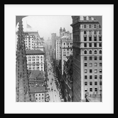 From the Empire building past Trinity Church up Broadway by Underwood & Underwood