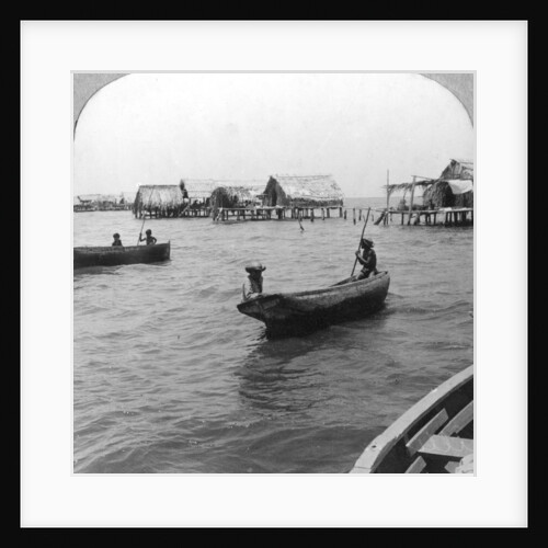 Indians in log canoes, Lake Maracaibo, Venezuela by Anonymous