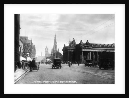 Looking east along Princes Street, Edinburgh by Valentine & Sons