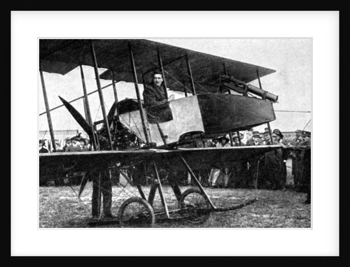British aeroplane with quick-fire gun, First World War by Anonymous