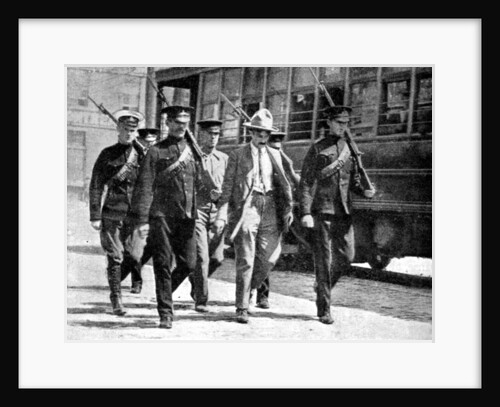 German spy escorted to military prison by the Canadian authorities, First World War by Anonymous