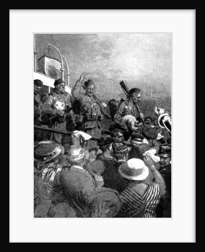 Scottish Highlanders of the British Expeditionary Force at Boulogne, France, First World War by Anonymous