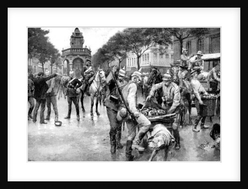 German troops occupying the city of Liege in Belgium, First World War by Anonymous