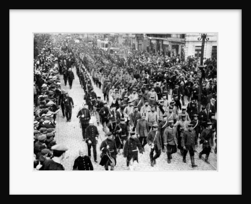 German troops as prisoners in Antwerp, Belgium, First World War by Anonymous