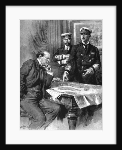 Winston Churchill, Charles Madden and Sir John Jellicoe, First World War by Anonymous