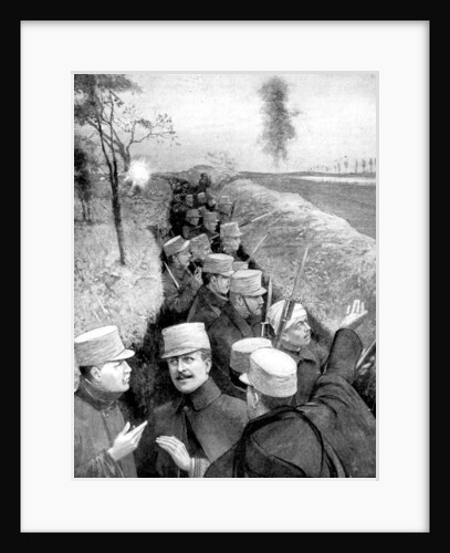 King Albert of Belgium in the trenches, First World War by PF Richie