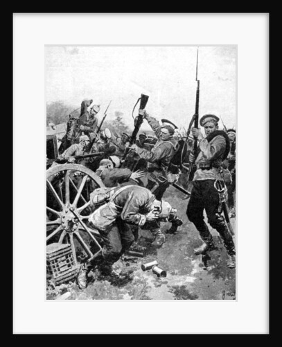 Cossack attack on German troops, East Prussia, First World War by Anonymous