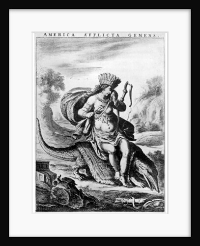 Allegorical view of America by Cornelis de Visscher