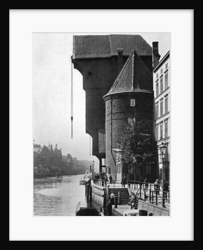 The old Krantor (Crane Gate) on the river Mottlau, Gdansk, Poland by Anonymous
