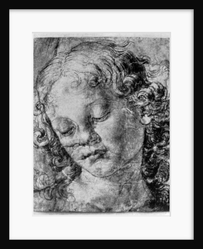 The head of an angel by Andrea del Verrocchio