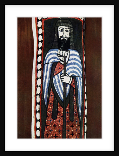 Painted figure of a Christian priest at Jausaq, Samarra, Iraq by Anonymous