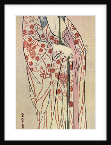A Japanese woman wearing a nagajuban by Hashiguchi Goyo
