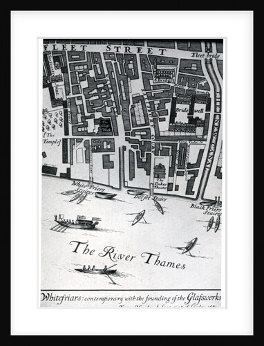 Map of London featuring Whitefriars by Morden & Lea