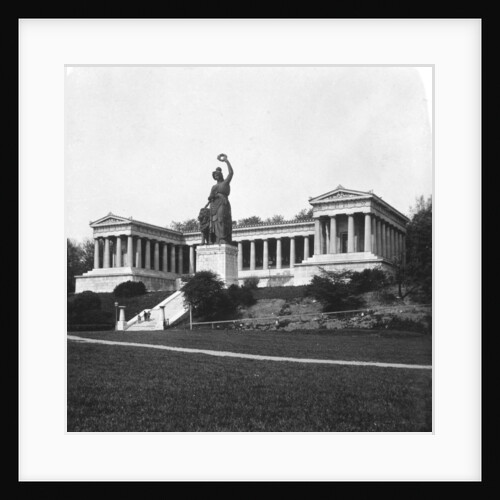 The Ruhmeshalle and Bavaria statue, Munich, Germany by Wurthle & Sons