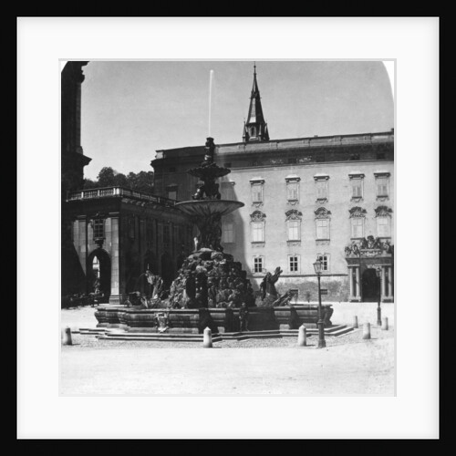 Court fountain and residence, Salzburg, Austria by Wurthle & Sons