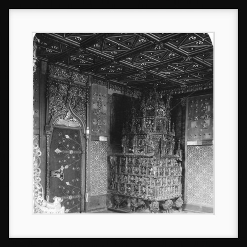 The furnace in the Prince's Chamber, Festung Hohensalzburg, Salzburg, Austria by Wurthle & Sons