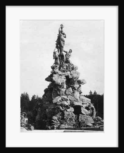 The fountain at Herrenchiemsee Palace, Bavaria, Germany by Wurthle & Sons