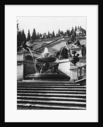 The fountain at Linderhof Palace, Bavaria, Germany by Wurthle & Sons