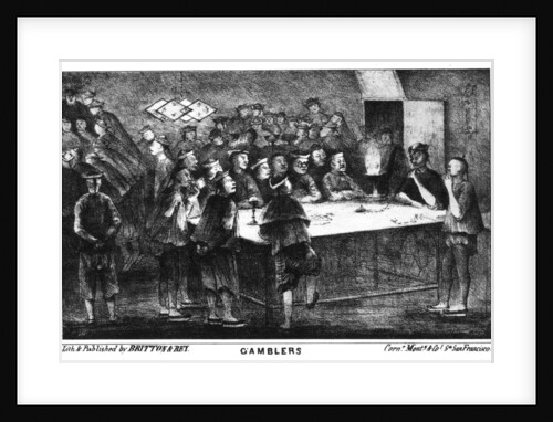 Gambling during the Californian gold rush by Britton & Rey