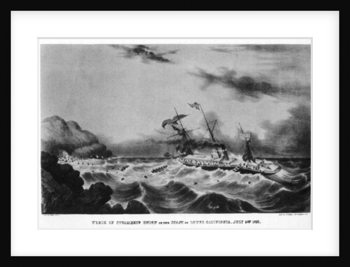 The wreck of the steamship 'Union' on the coast of lower California by John Henry Bufford