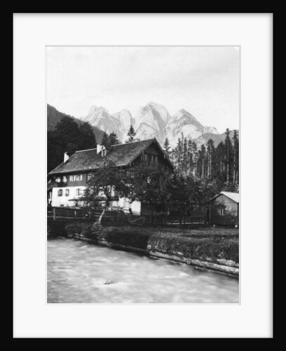 The blacksmith's forge at Gosau, Salzkammergut, Austria by Wurthle & Sons