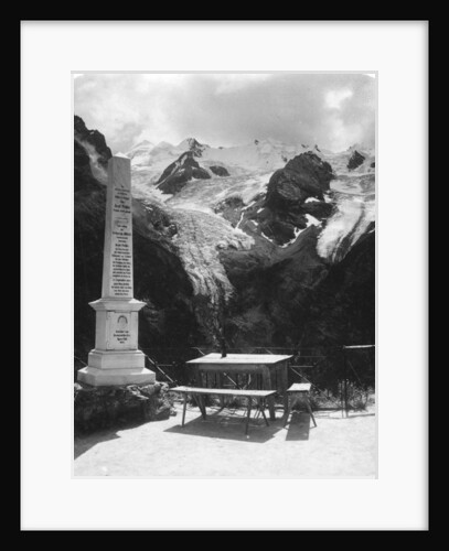 A monument in Stilfserjoch Strasse, Weisse Knott, Tyrol by Wurthle & Sons