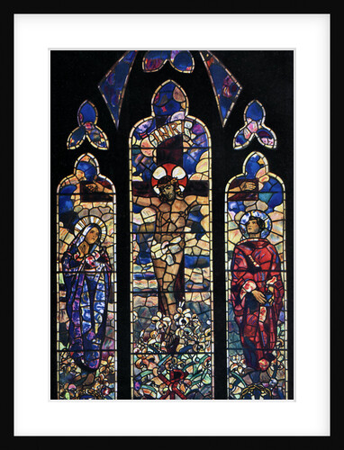 Memorial window in the parish church of Chipping Ongar, Essex by Leonard Walker