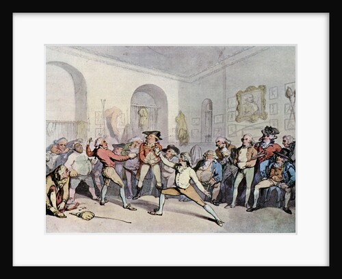 Mr H Angelo's Fencing Academy by Thomas Rowlandson
