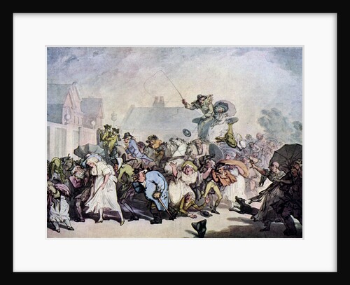 A Squall in Hyde Park by Thomas Rowlandson