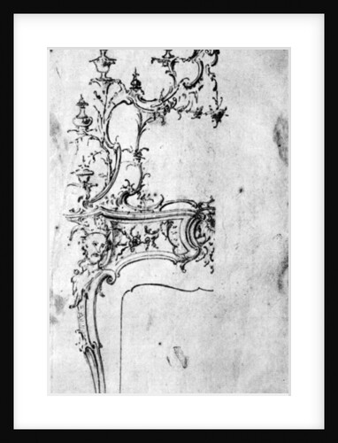 Design for a chimneypiece by Matthias Lock