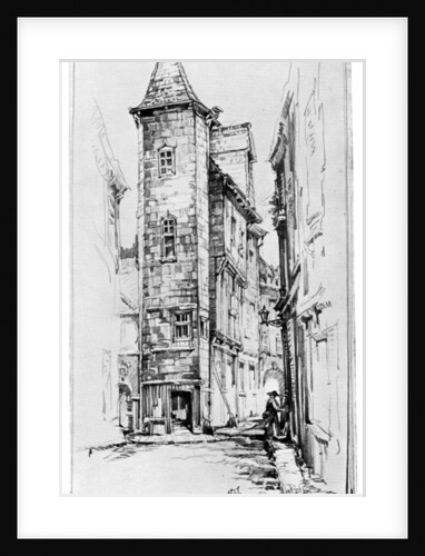 Old House at Angers by M Adams-Acton