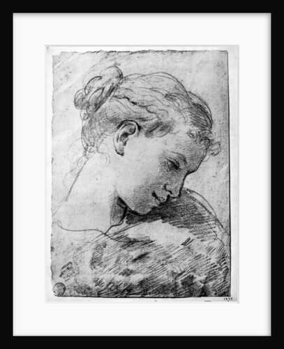 Study of a girl's head by Gaetano Gandolfi