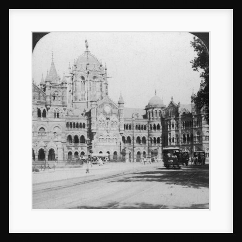 Victoria Terminus railway station, Bombay, India by Underwood & Underwood