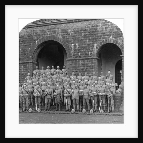 'H' Company, Royal Warwickshire Regiment, Belgaum, India by Underwood & Underwood