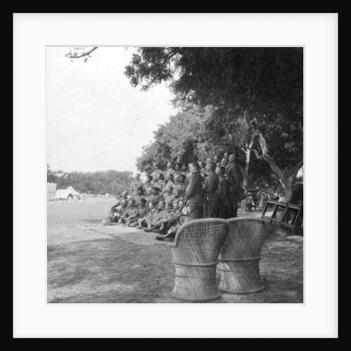 HM Amir, Lord Kitchener and staff, Agra, India by H Hands & Son