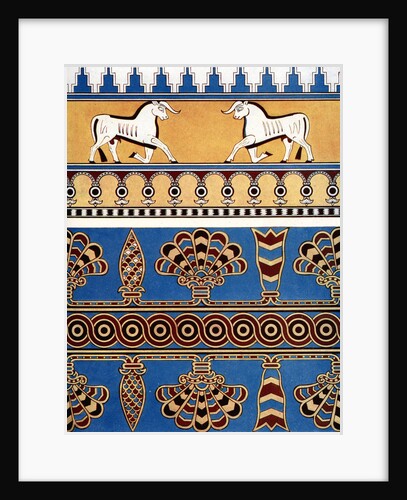 Assyrian brick and tile design by Anonymous