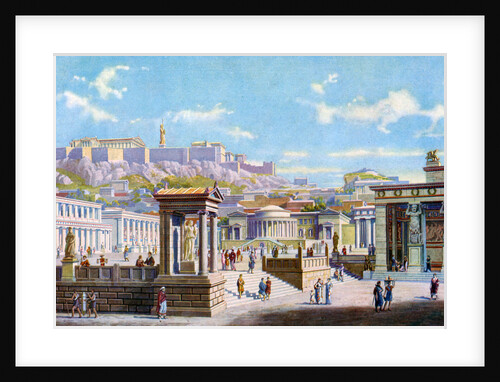 The agora below the Acropolis, Athens, Greece by Anonymous