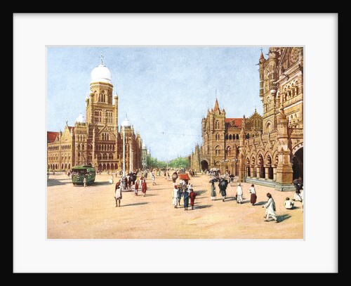 The Municipal Offices and Victoria Terminus, Bombay, India by Anonymous