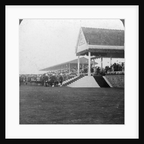 Queen Mary (1867-1953) presenting prizes at a military tournament, Delhi, India by HD Girdwood