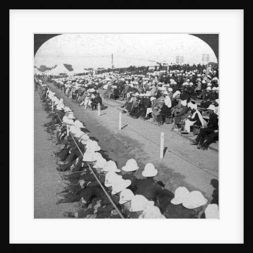 Watching a football match between the Lancashire Fusiliers and Border regiments, Delhi by HD Girdwood