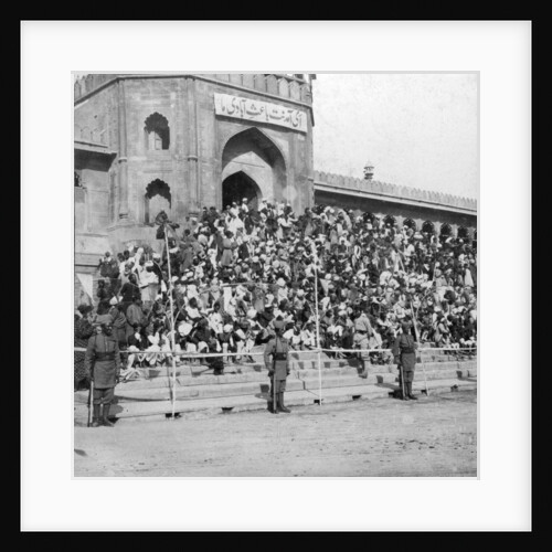 Spectators at Jumma Masjid, Bangalore, India by H Hands & Son