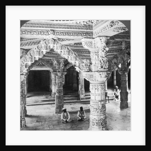 Interior of the Temple of Vimala Sah, Mount Abu, India by Underwood & Underwood